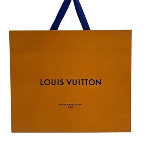 AUTHENTIC LOUIS VUITTON Gift bag Luxury Designer Presentation Orange Blue